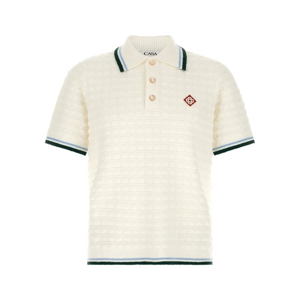 Casablanca Men Bouclé Polo Shirt